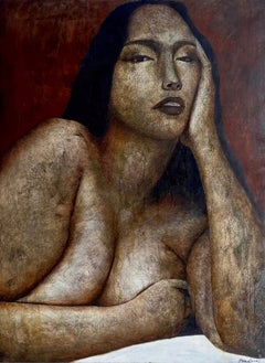 Art contemporain géorgien de Keti Bubunauri - Portrait de femme