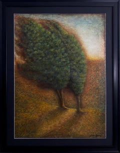 Georgian Contemporary Art by Keti Bubunauri - Two Poplar Trees