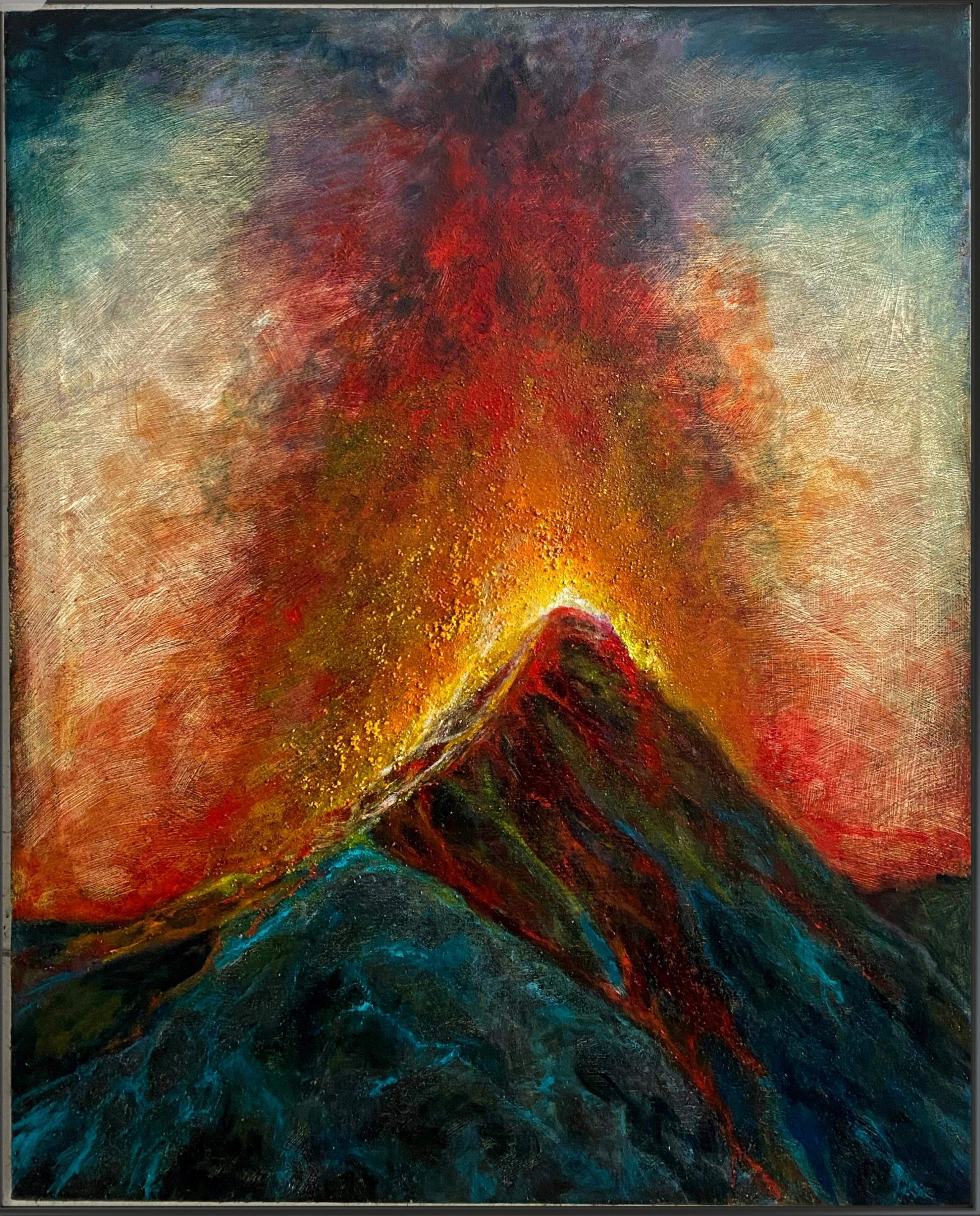 Arte contemporanea georgiana di Keti Bubunauri - Volcano