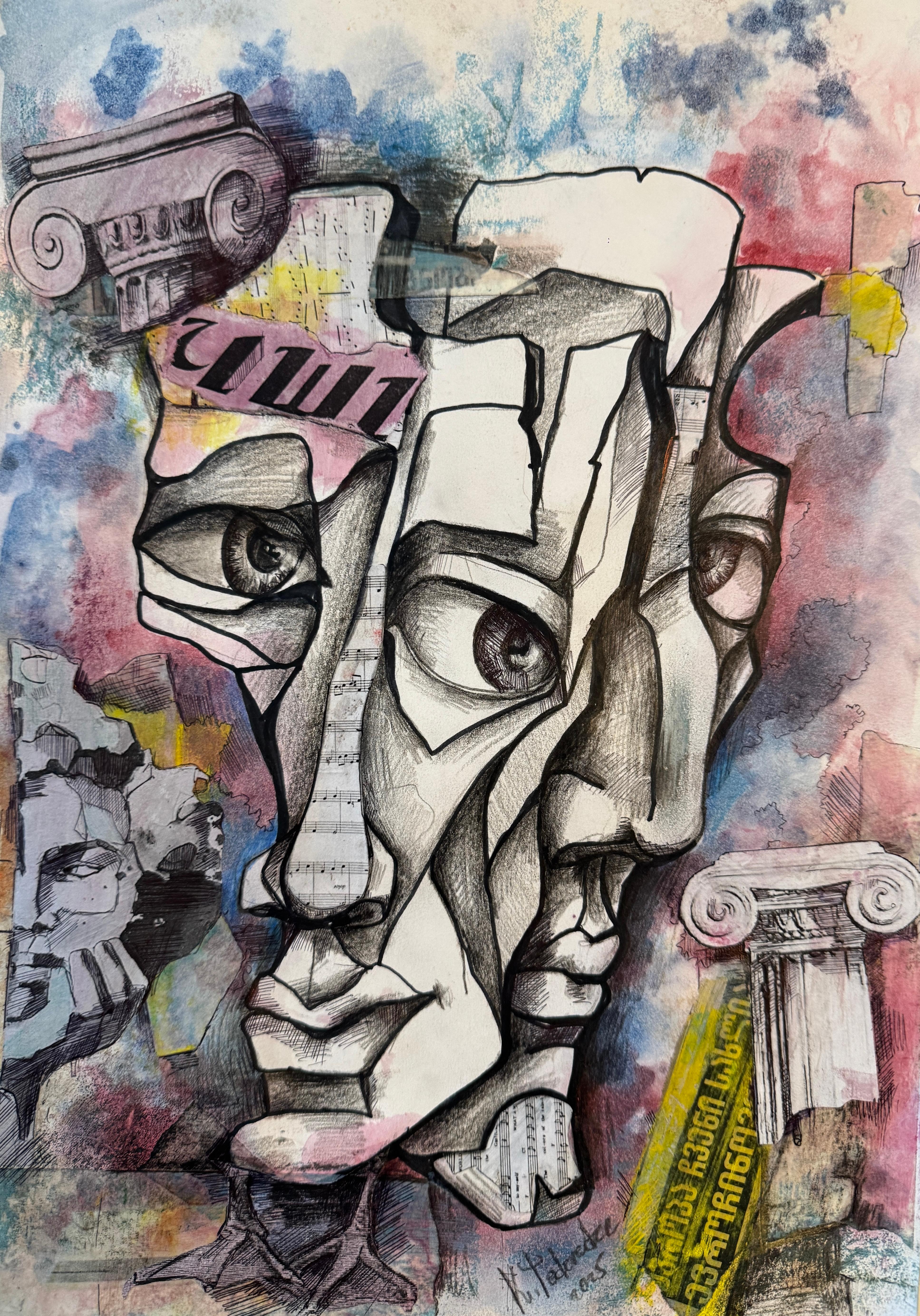 Zeitgenössische georgische Kunst von Keti Tedoradze  - Fragments Identity - Fragmente einer Identität