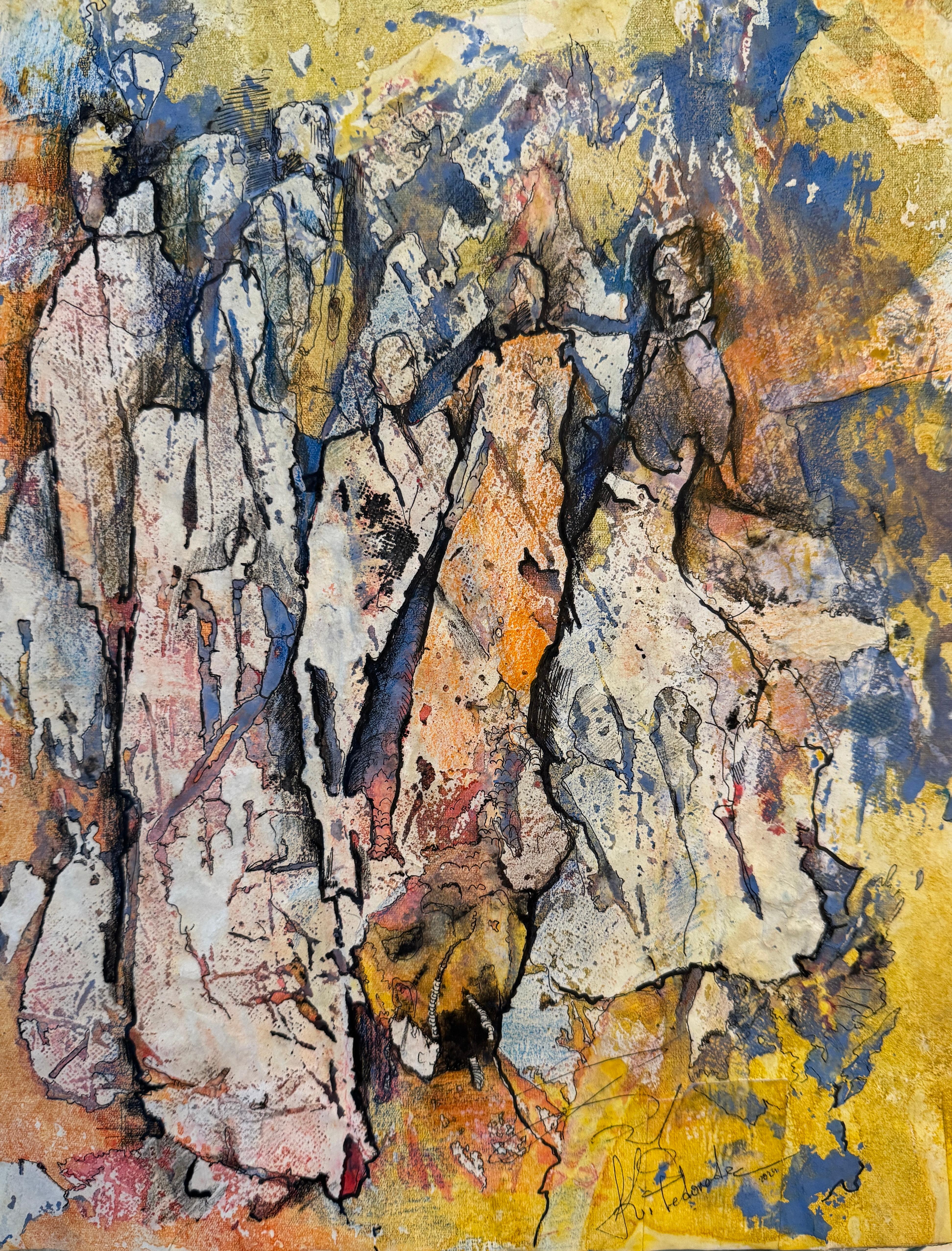 Zeitgenössische georgische Kunst von Keti Tedoradze  - Das Flüstern der Menge