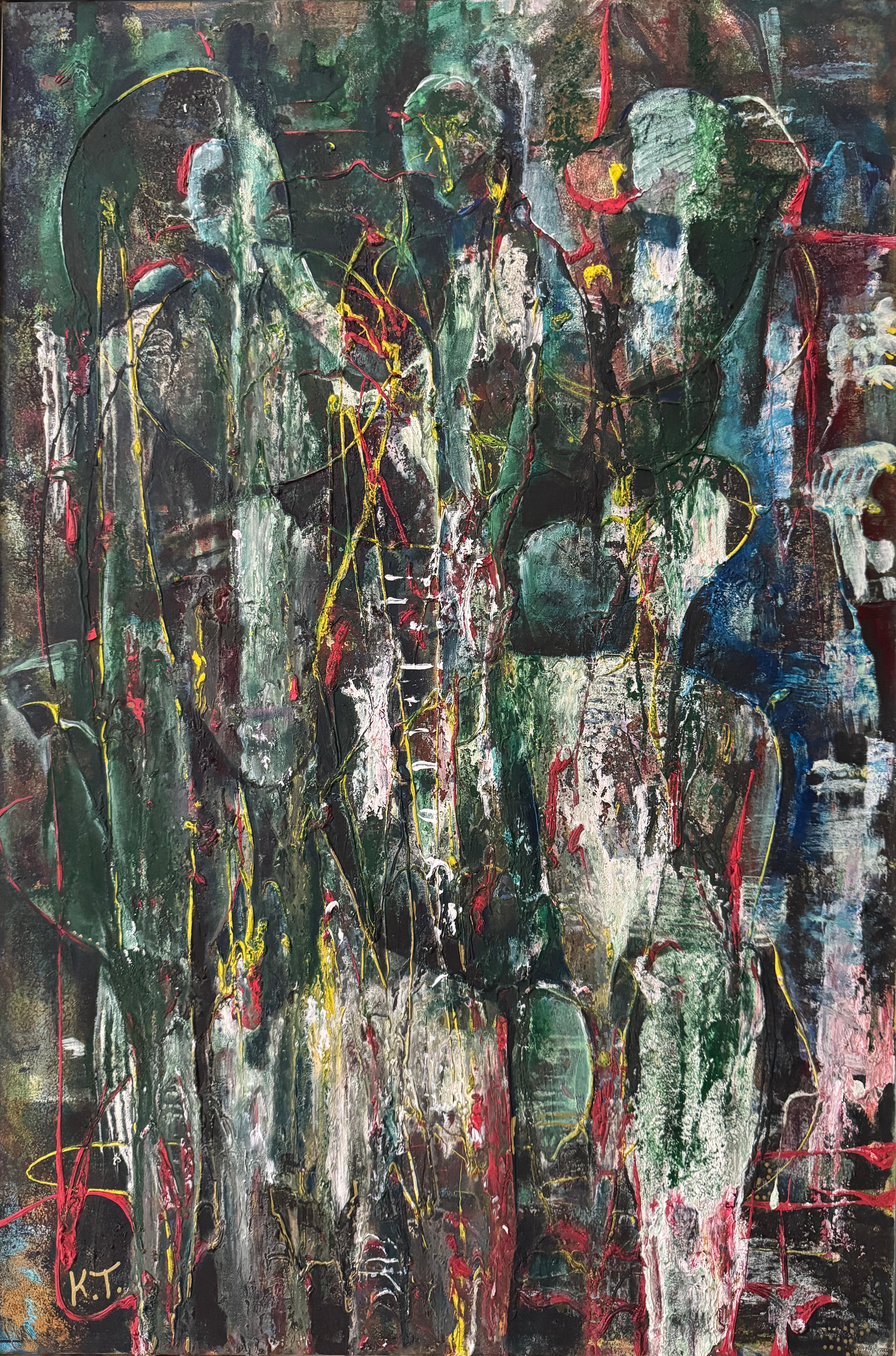 Acrylique sur toile

Keti Tedoradze est une artiste géorgienne née en 1968 qui vit et travaille à Tbilissi, en Géorgie. Ses peintures fusionnent les styles figuratif et abstrait, entremêlant des histoires humaines réelles avec des émotions et des