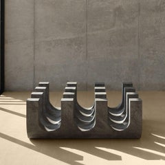 Unique Monolithic Sculpture KETL XL Coffee Table in Volcanic Rock by Mesawa