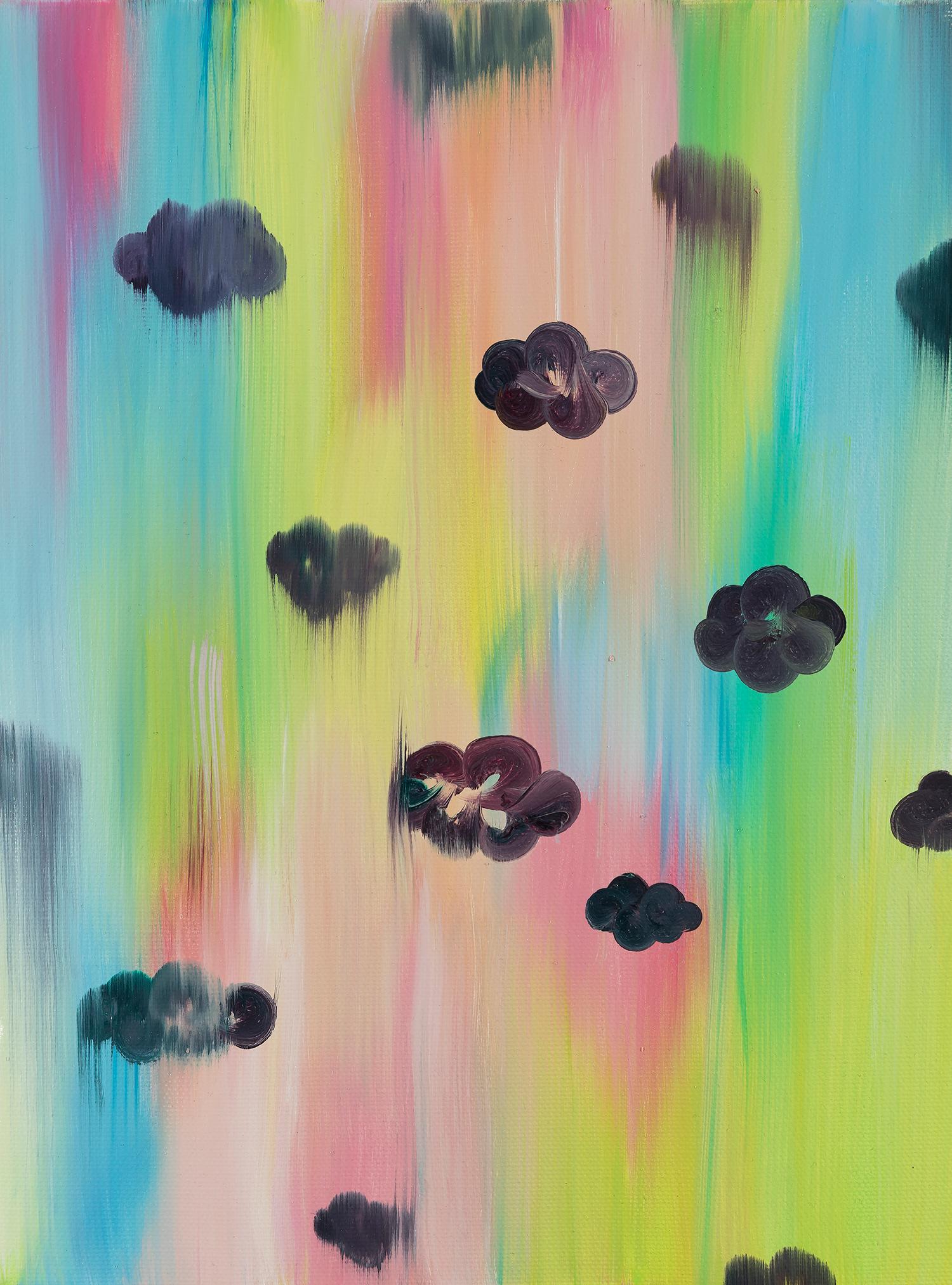Abstract Painting Ketta Ioannidou - « Excuse Me While I Kiss The Sky II » (J'épouse le ciel)