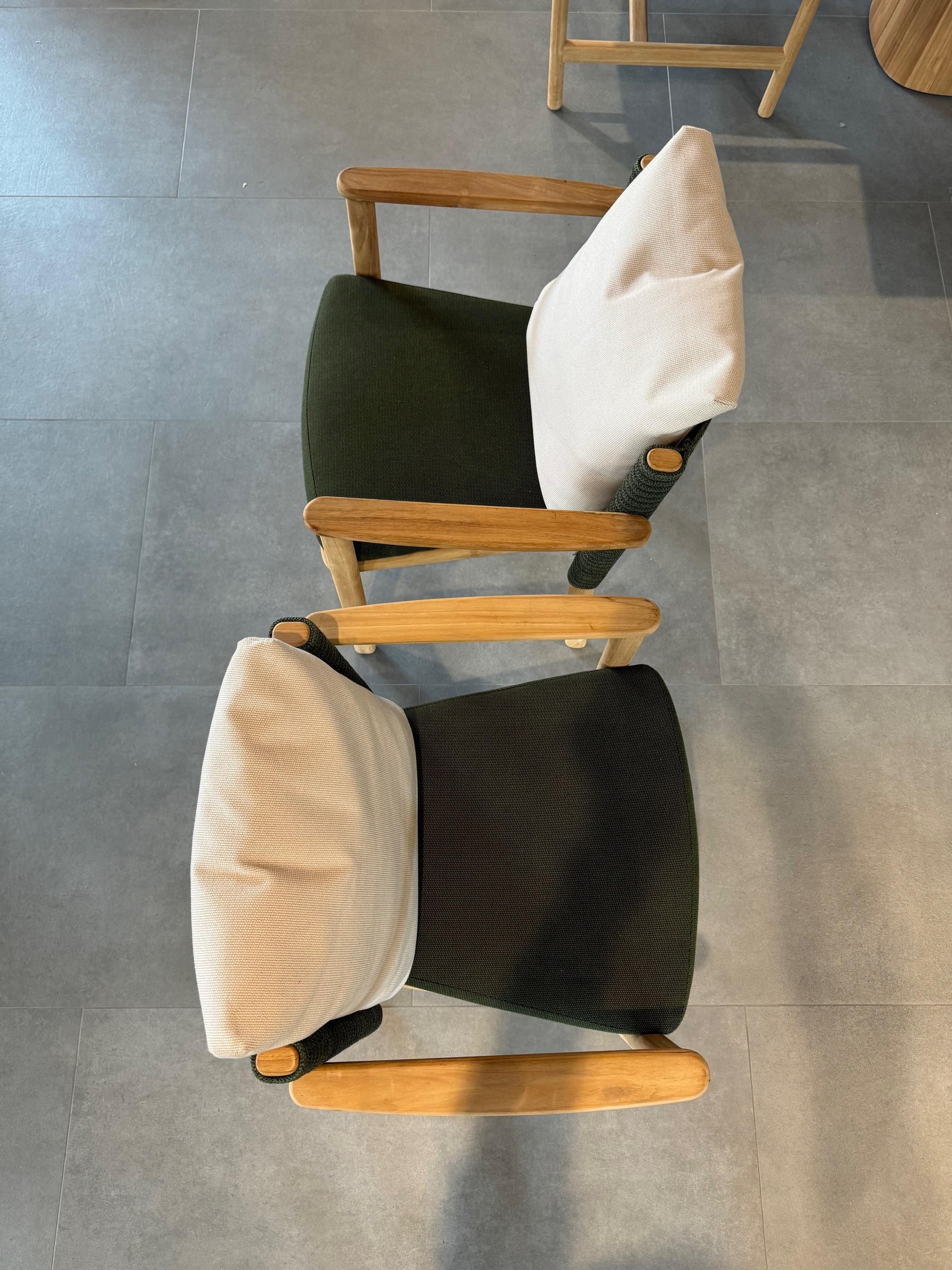 Moderne Chaises de salle à manger d'extérieur Giro Kettal - Lot de 2 - Conçu par Vincent Fan Duysen en vente