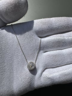 Kette mit Anhänger „Velázquez“ – 18 Karat Weißgold mit Diamanten