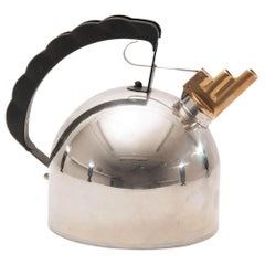 Retro Kettle Model 9091 by  Richard Sapper for Alessi Italy 1983, Chromed Metal