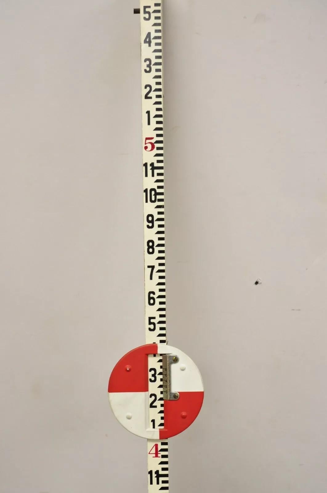 Keuffel & Esser Co Survey Transit Tripod Stand with Case Stick and Accessories (en anglais) en vente 3