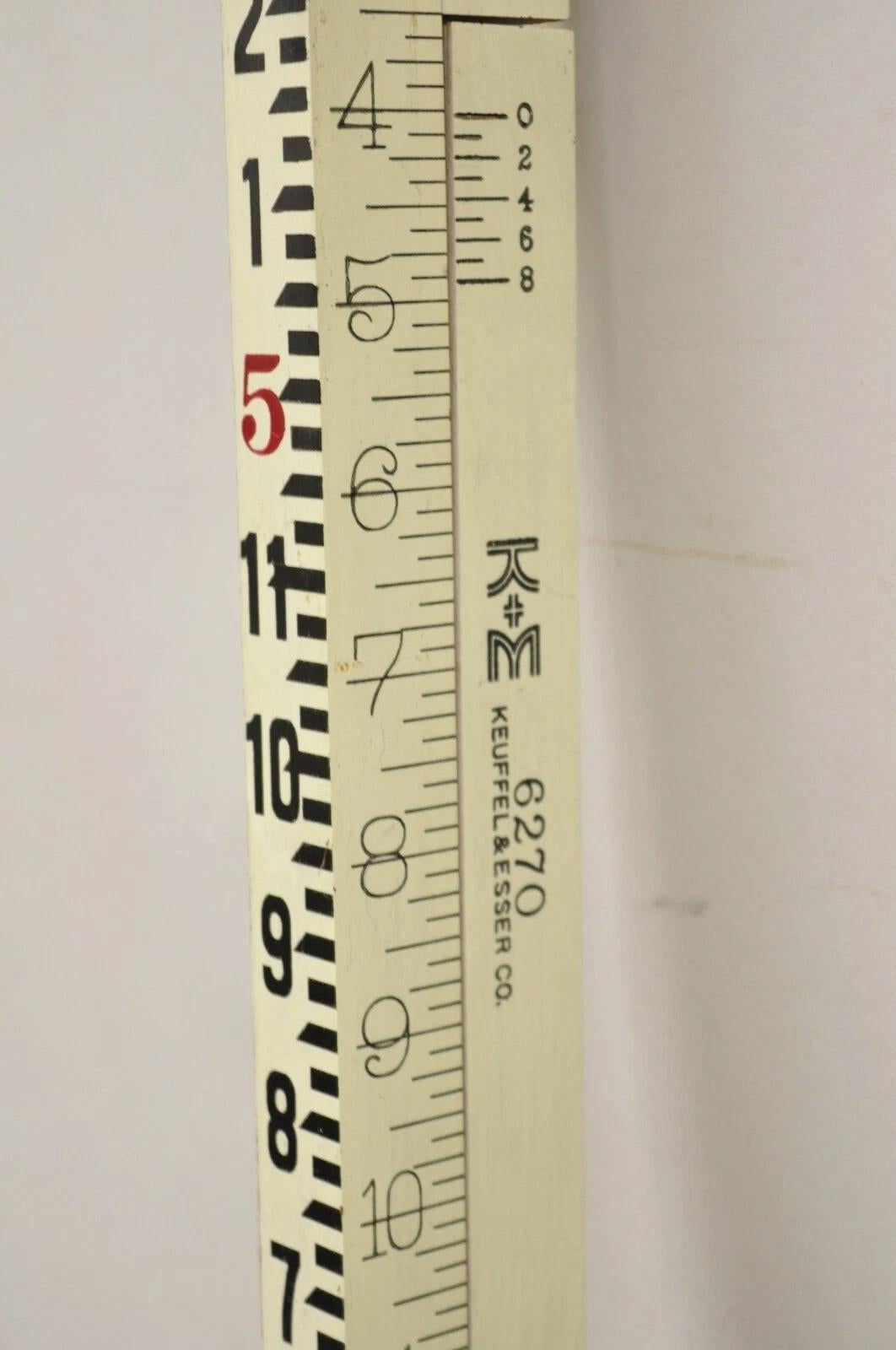 Trípode de Tránsito Keuffel and Esser Co Survey con Bastón Funda y Accesorios en venta 5