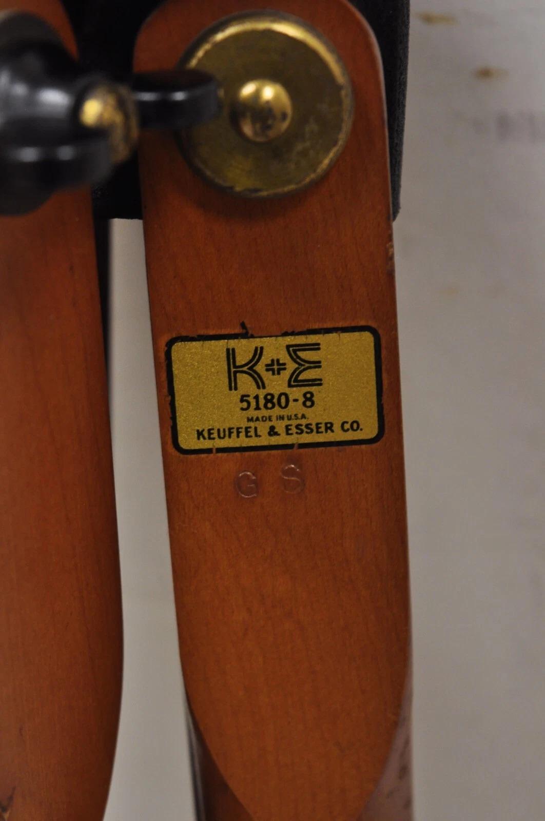 Trípode de Tránsito Keuffel and Esser Co Survey con Bastón Funda y Accesorios en venta 8