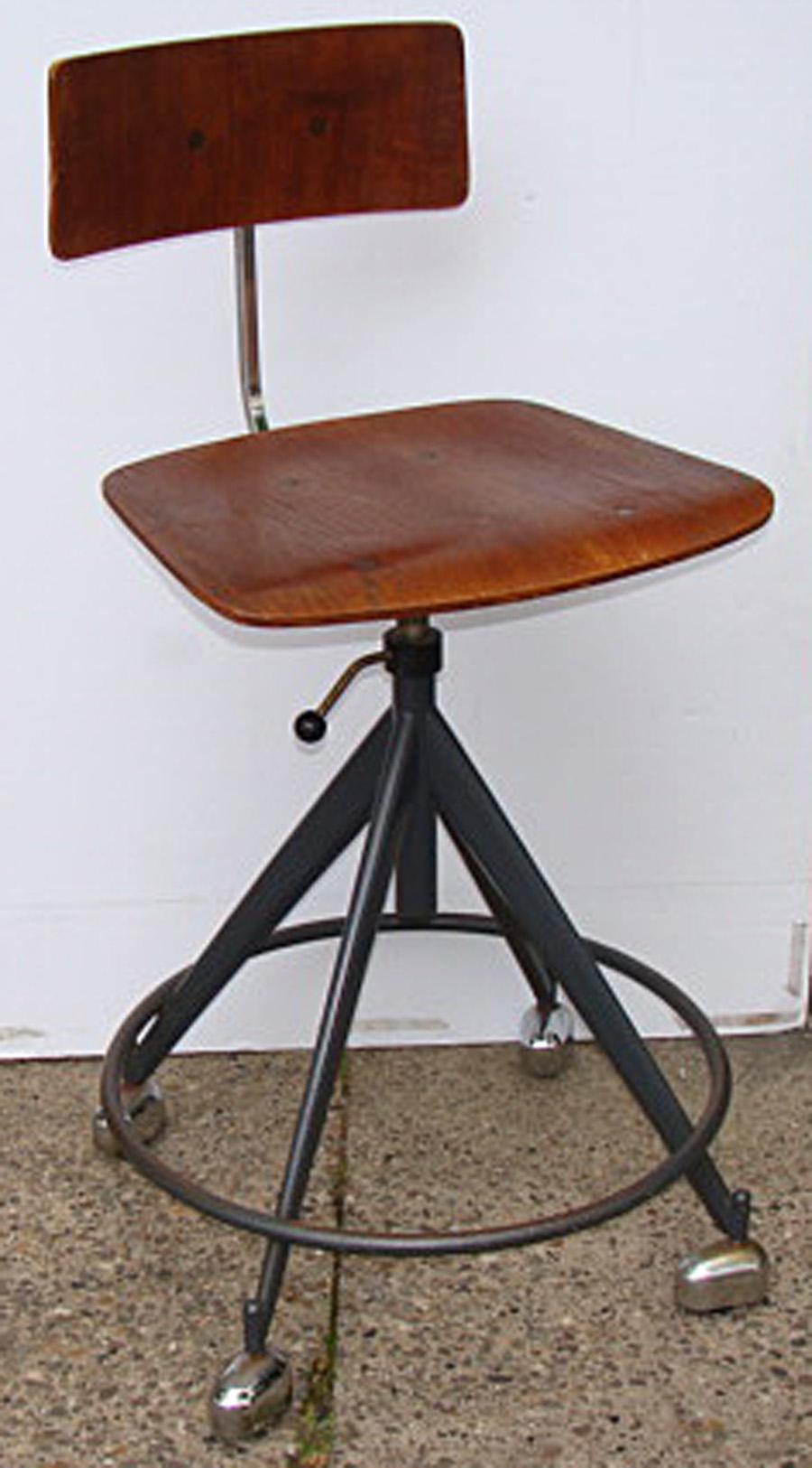 Danish Kevi Artist or Drafting Chair Counter Stool Outstanding Design For Sale