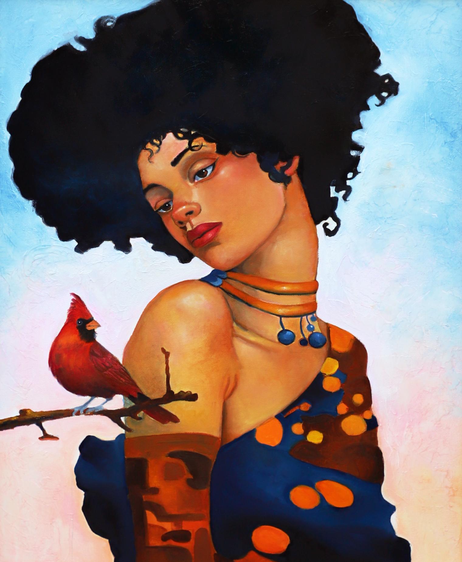 The Gaze – Painting von Kevin A. Johnson