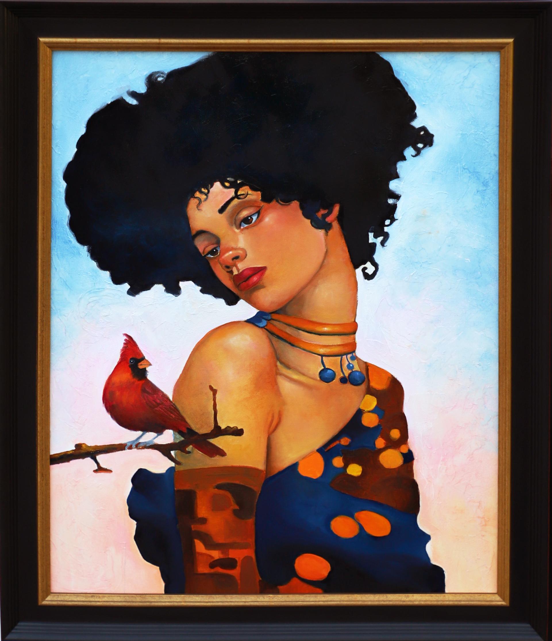 Kevin A. Johnson Portrait Painting – The Gaze