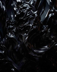 Schwarze Luminescence – Digitaler Druck von Kevin Abanto – 2023