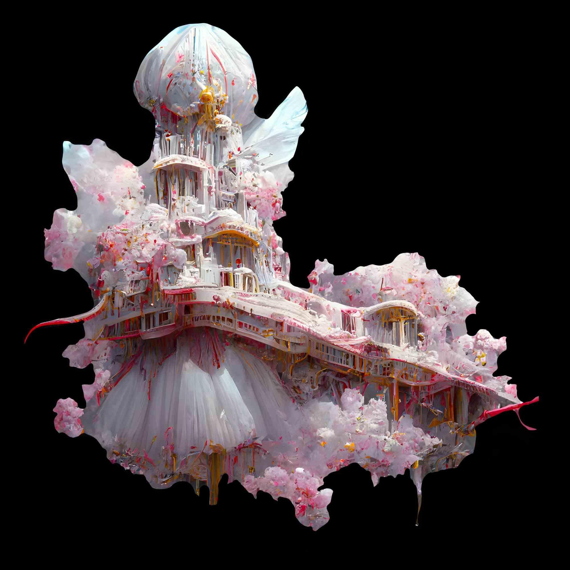 Couture Castle - Digital Print by Kevin Abanto - 2022