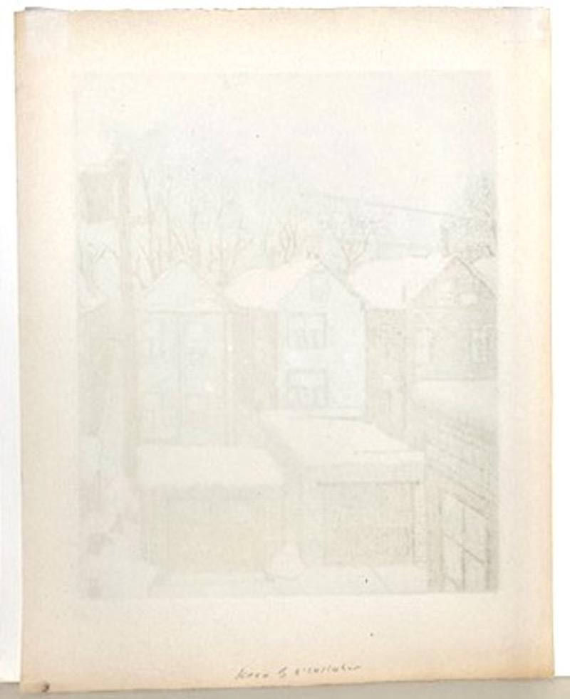 Kevin B. O'Callahan, (Backyard with Snow) (Rochester, NY?) For Sale 3
