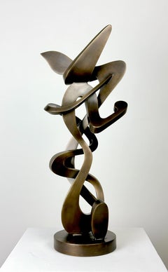 "Achilles" Abstract, Bronze Metal Sculpture, Tabletop Size