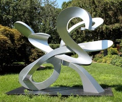 "Big Cat", Large-scale, Abstract, Organic, Aluminum Metal Outdoor Sculpture