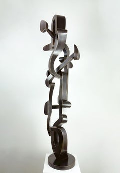 "Bix" de Kevin Barrett, Escultura abstracta de metal y bronce