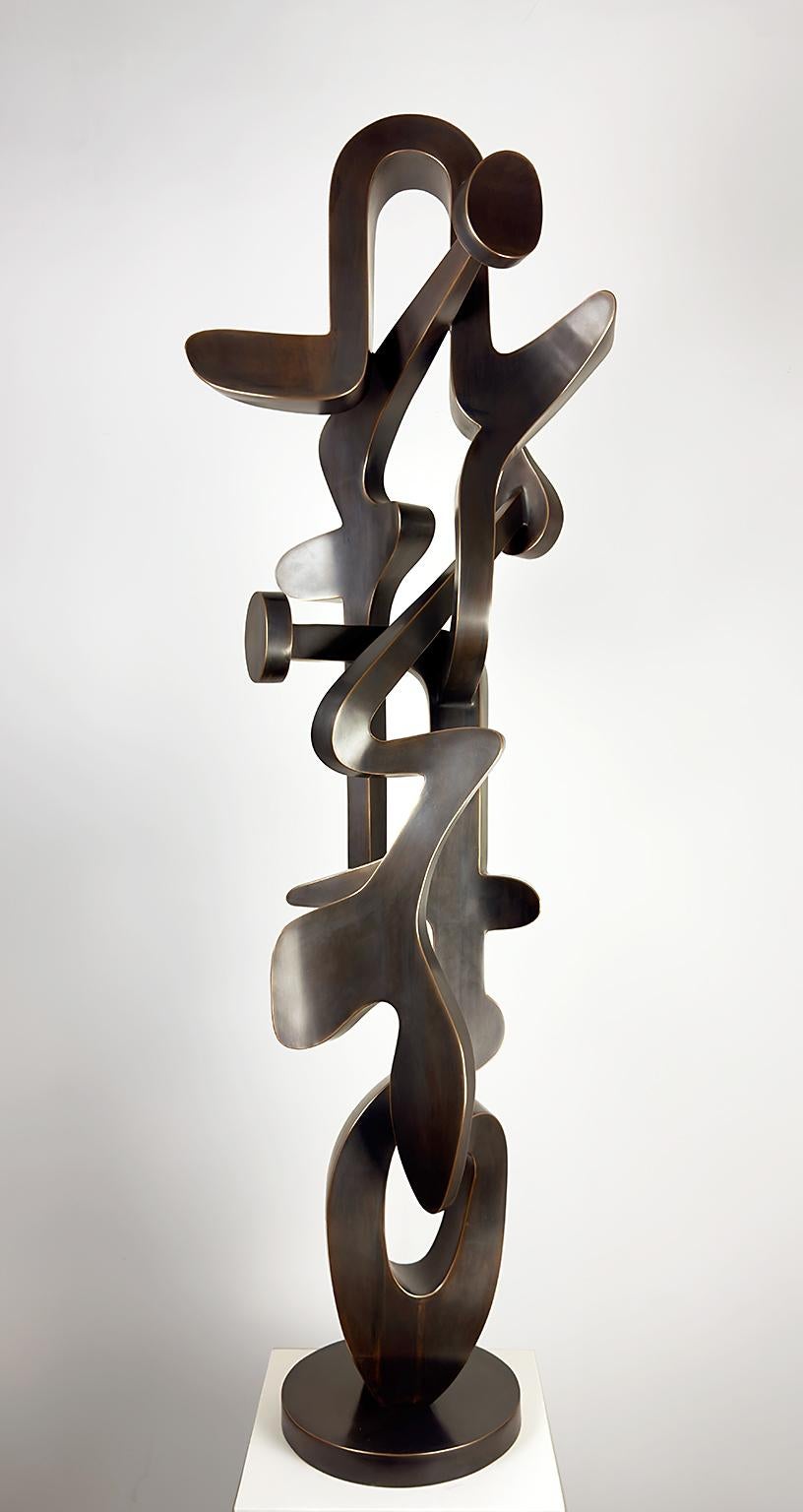 "Bix" by Kevin Barrett
Bronze metal sculpture

Kevin Barrett is noted for creating unique, rhythmic, abstract indoor and outdoor sculpture and wall reliefs.

Organic Bronze Metal Sculpture, Indoor, Outdoor, Abstract, Figurative Expressionism,