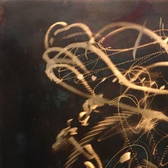 "Dream Garden I", Contemporary, Metal, Abstract Wall Relief Sculpture, Bronze