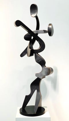 "Encore", Kevin Barrett, Unique Bronze Abstract Metal Tabletop Sculpture