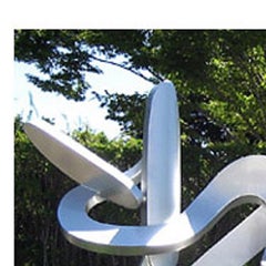 "Family Ties"  Large Outdoor Abstract Aluminum Metal Sculpture, Contemporary
