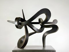 "Midnight Ride" di Kevin Barrett, scultura astratta in metallo e bronzo unica nel suo genere