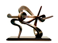 "Midnight Ride (maquette)" by Kevin Barrett, Unique Bronze Abstract Sculpture