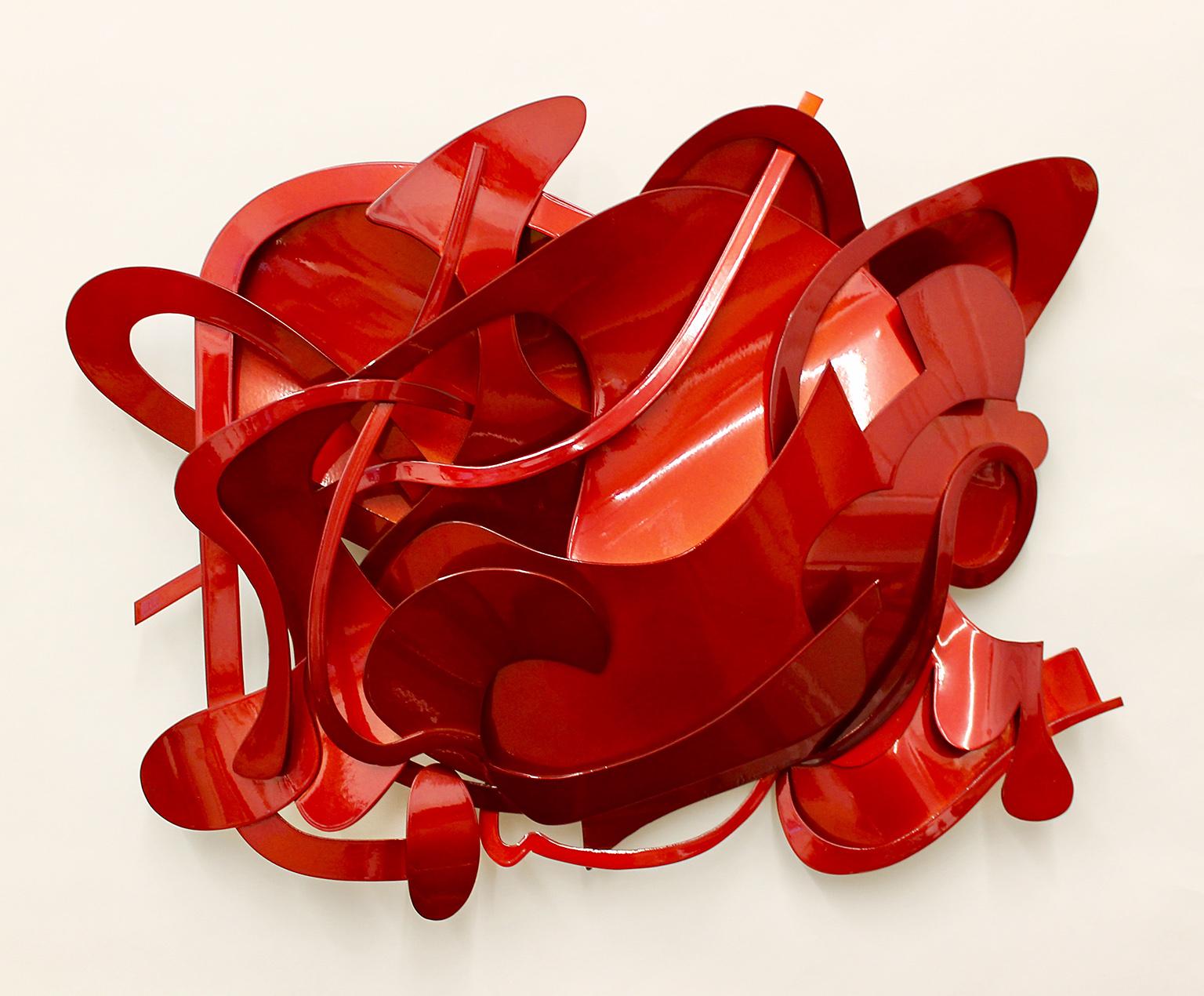 "Red Shoes" by Kevin Barrett
Abstract wall relief sculpture in bronze and red automotive paint

Barrett is noted for creating contemporary metal sculpture and sculpture wall pieces for indoor and outdoor display.

Wall Art, Wall Relief Sculpture,