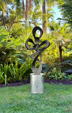 "Rapsodia" di Kevin Barrett, scultura astratta in metallo in bronzo unica nel suo genere