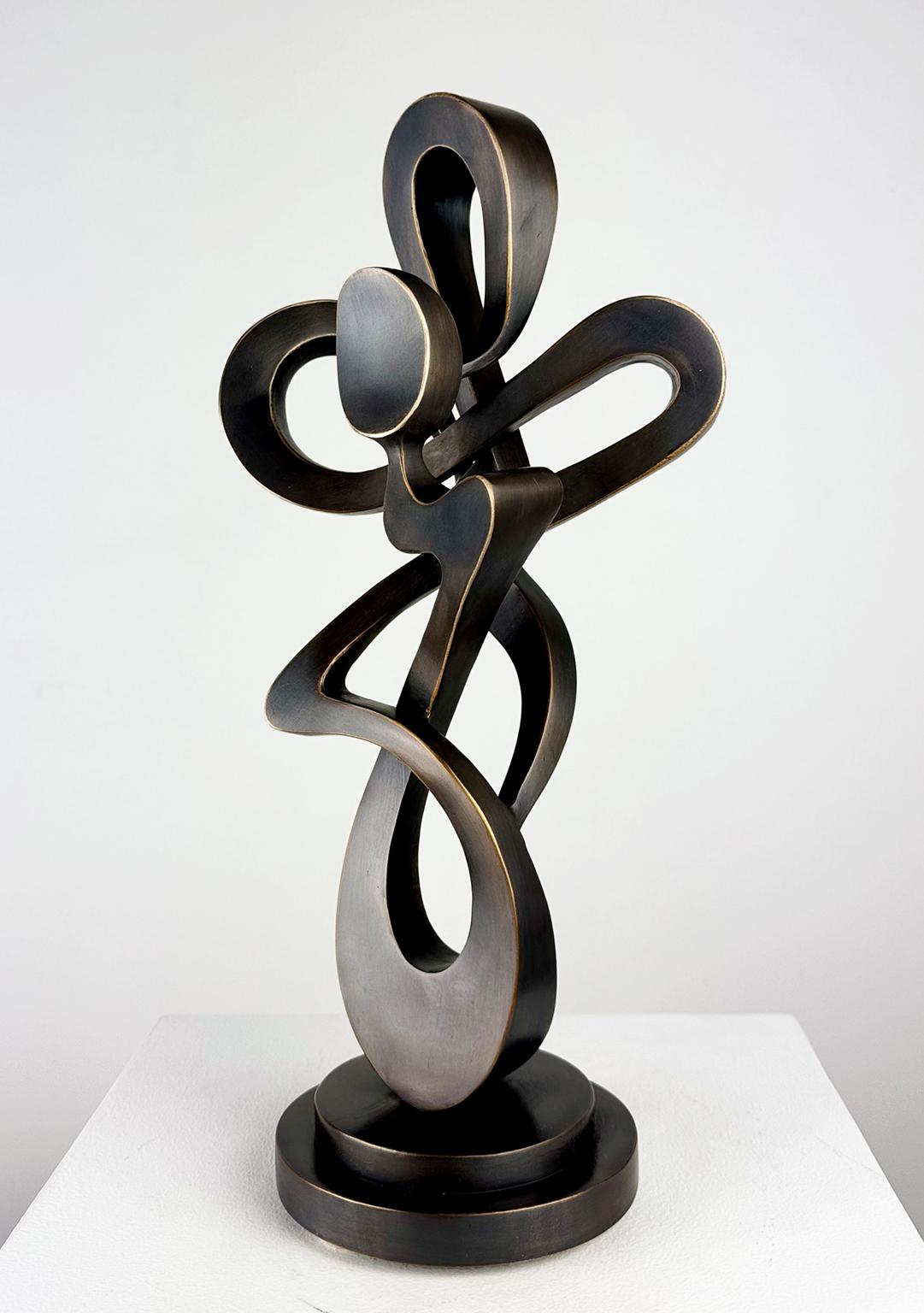 « Rhody » (maquette), sculpture abstraite en bronze, taille de table - Sculpture de Kevin Barrett