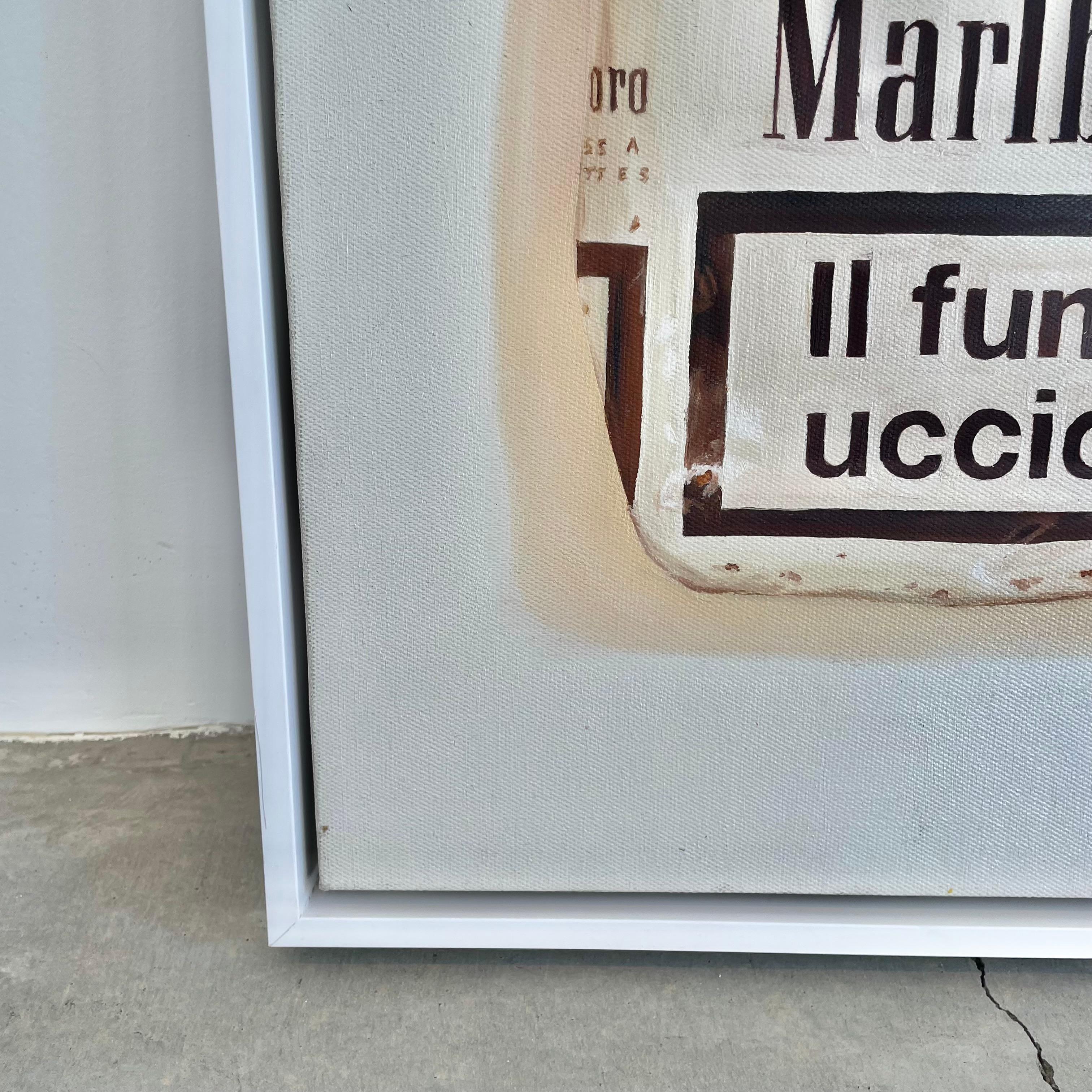 Kevin Berlin Original 'Marlboro Cigarettes' Painting, USA 2010 1