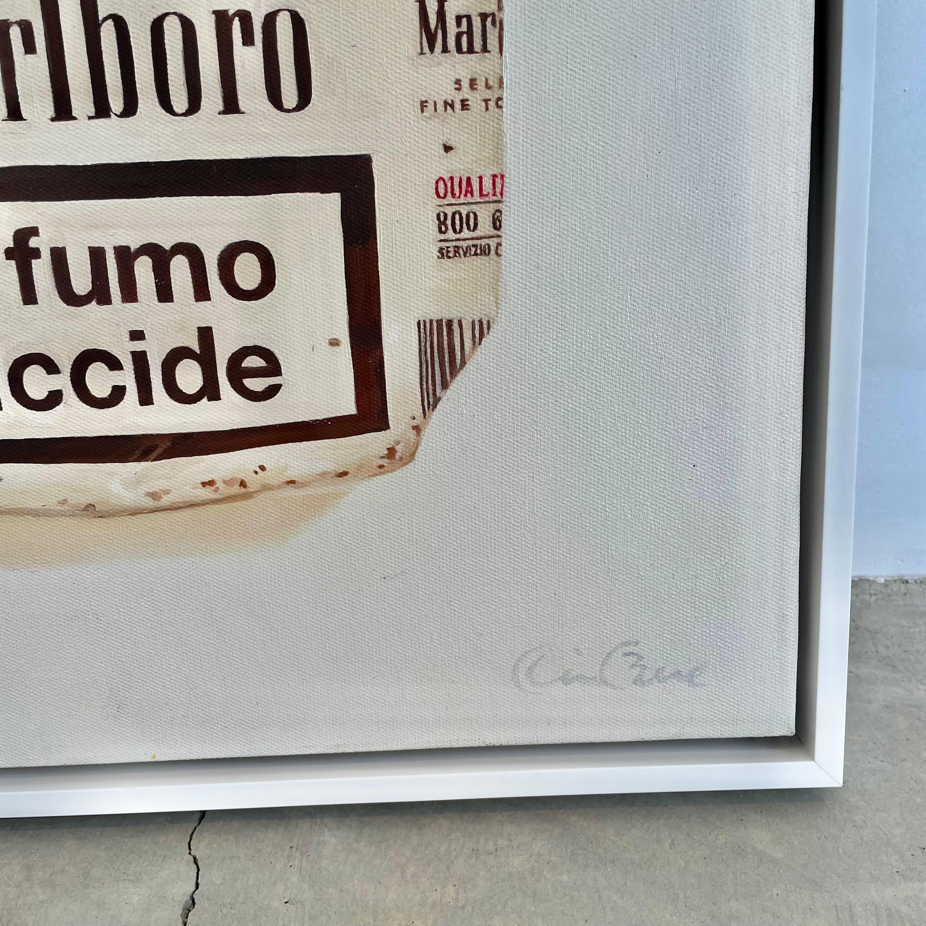 Kevin Berlin Original 'Marlboro Cigarettes' Painting, USA 2010 2