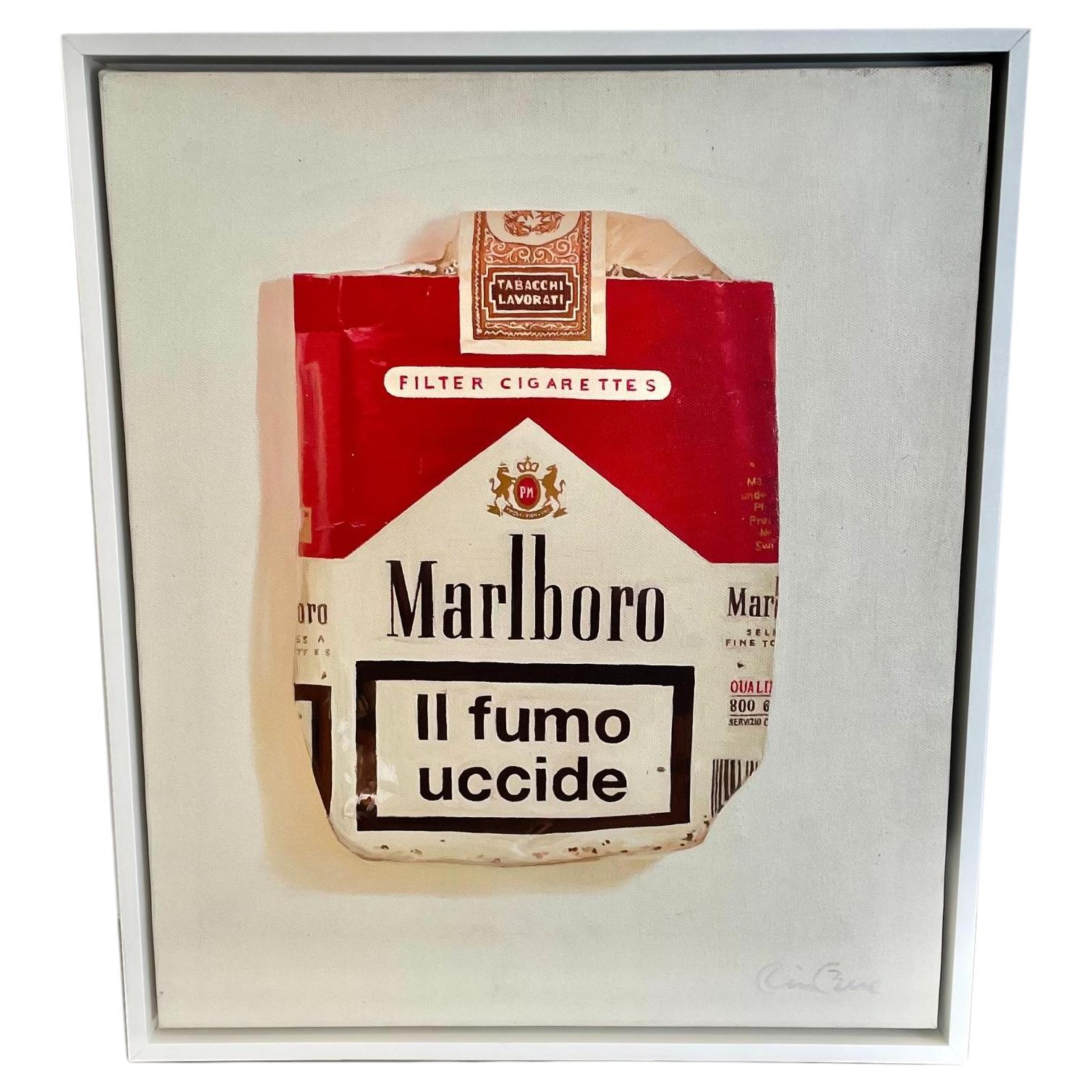 Kevin Berlin Original 'Marlboro Cigarettes' Painting, USA 2010