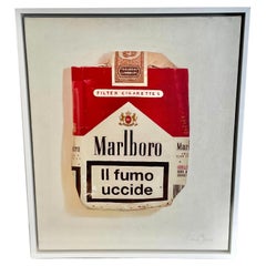 Kevin Berlin Original 'Marlboro Cigarettes' Painting, USA 2010