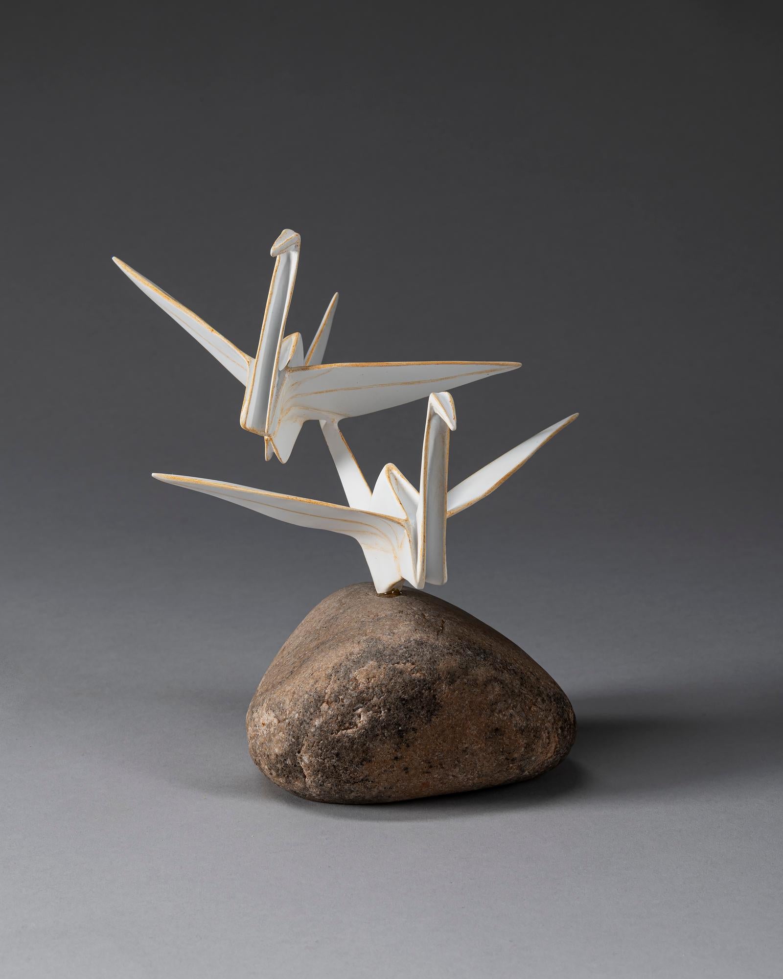 Kevin Box Figurative Sculpture - Duet Mini #44 (stone varies) - Kevin & Jennifer Box