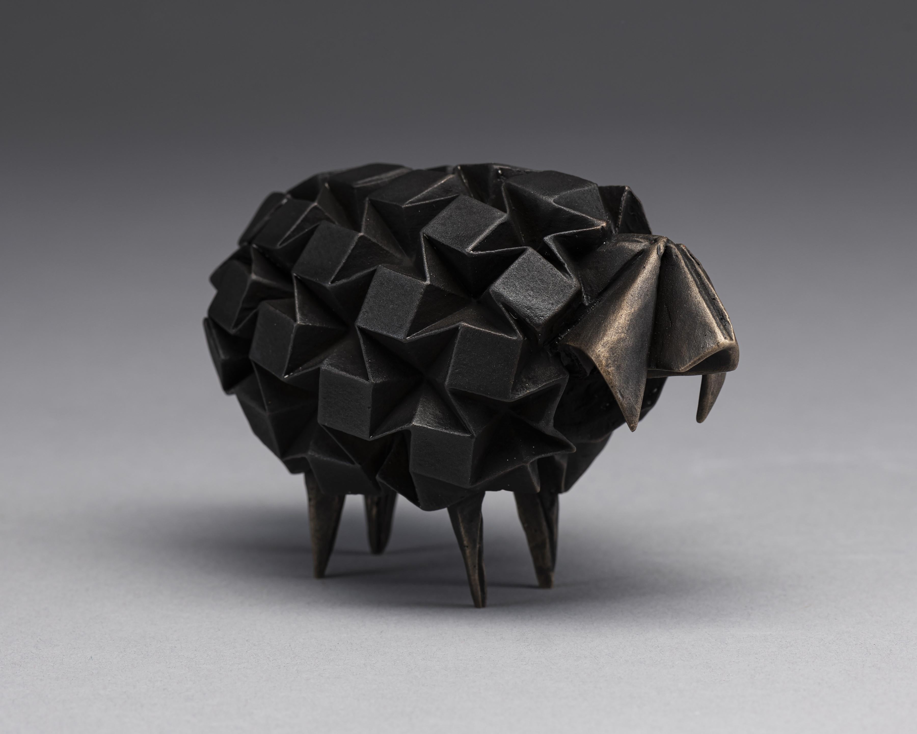 Kevin Box Abstract Sculpture - Ewe and Me (black) 13/500