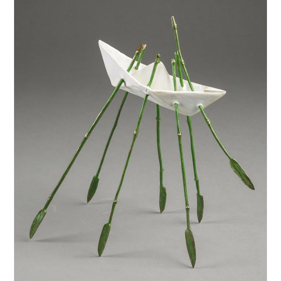 Kevin Box Figurative Sculpture - Life Boat (Maquette) 7/50