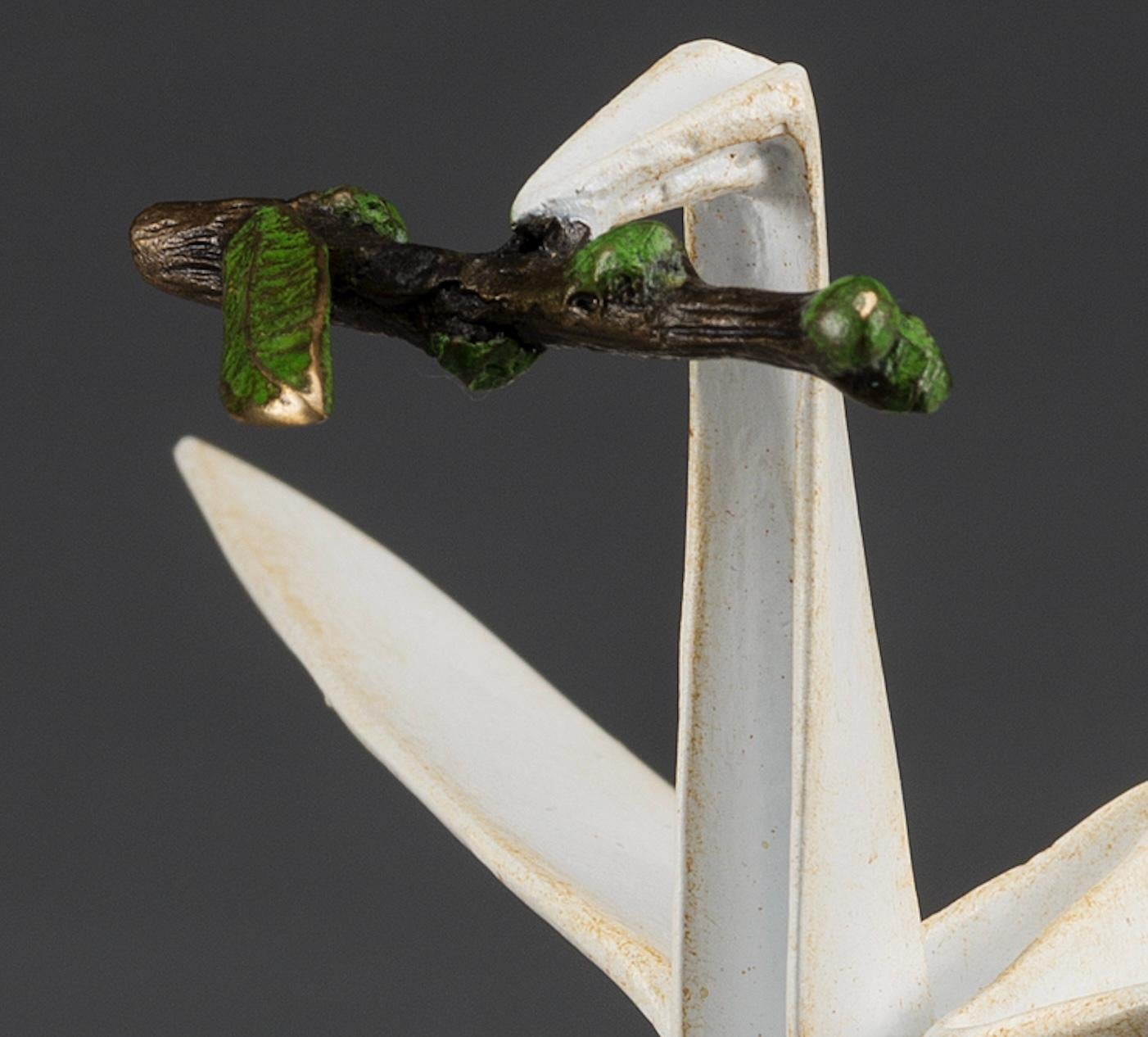 Peace Crane #82 - Sculpture by Kevin Box