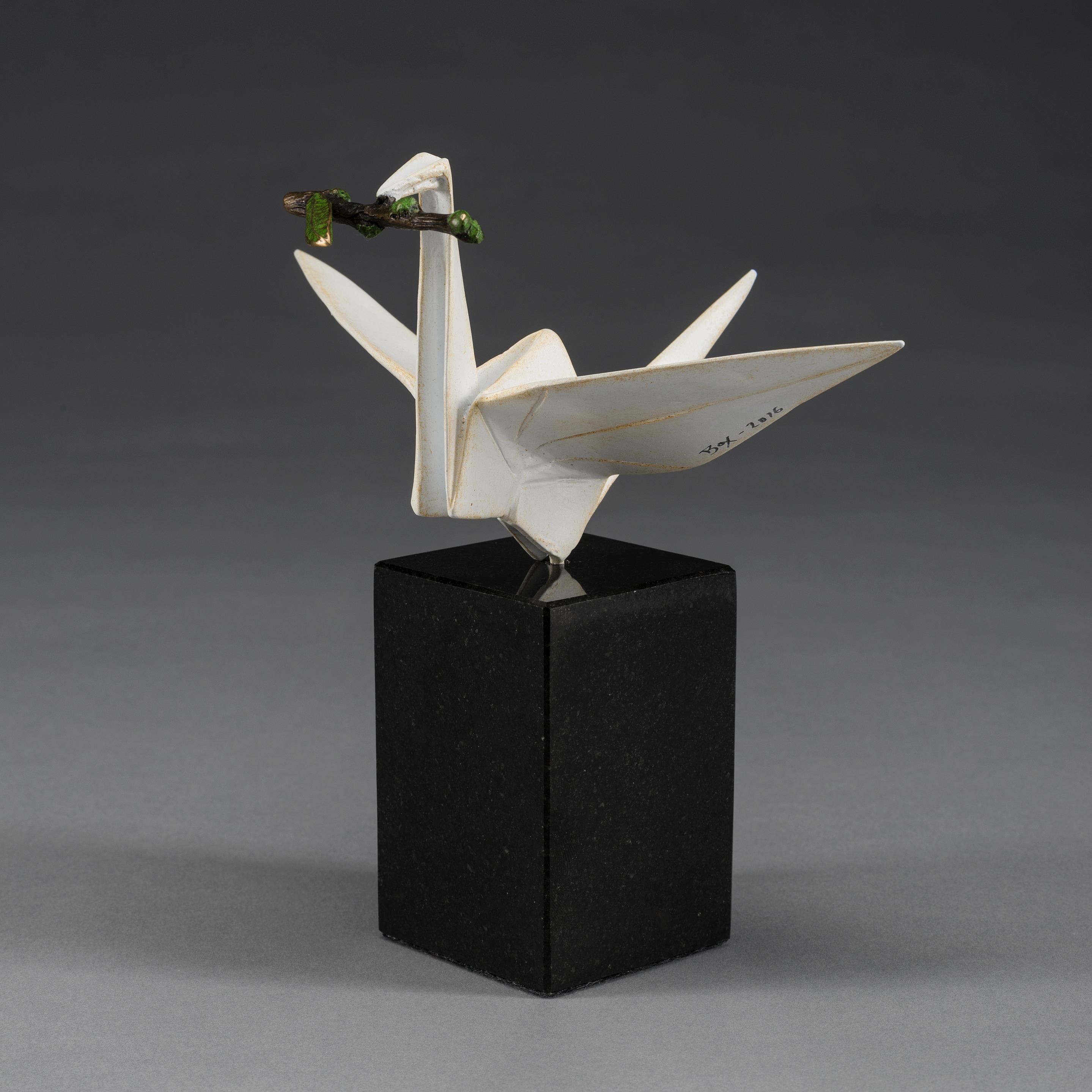 Kevin Box Figurative Sculpture - Peace Crane