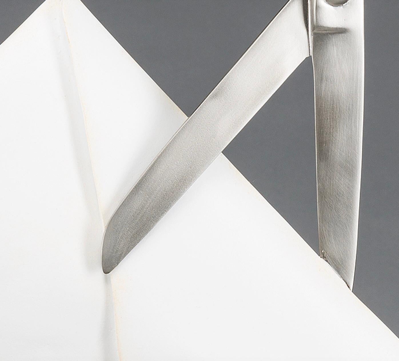 A.R.P. 2017 1/24 (forbici blu) - Sculpture di Kevin Box