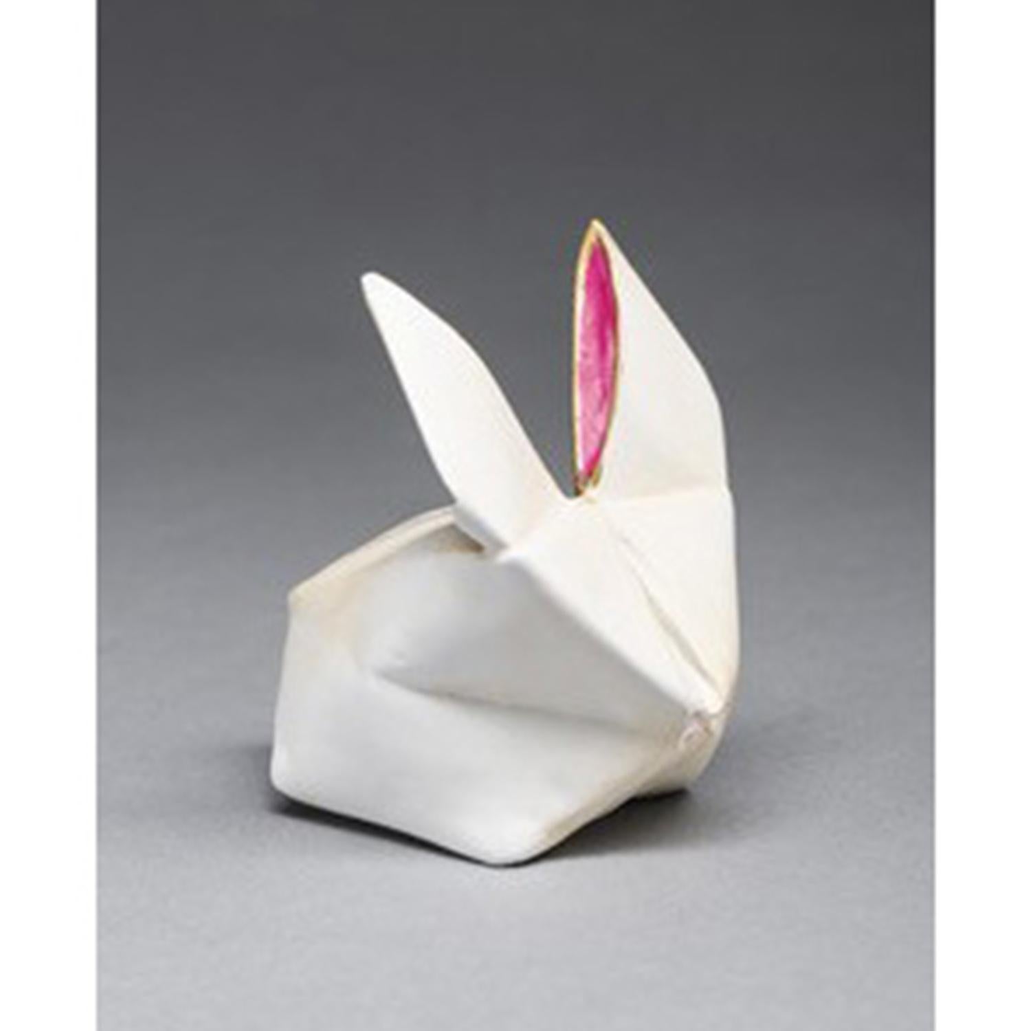 Kevin Box Figurative Sculpture - White Rabbit 3D AP