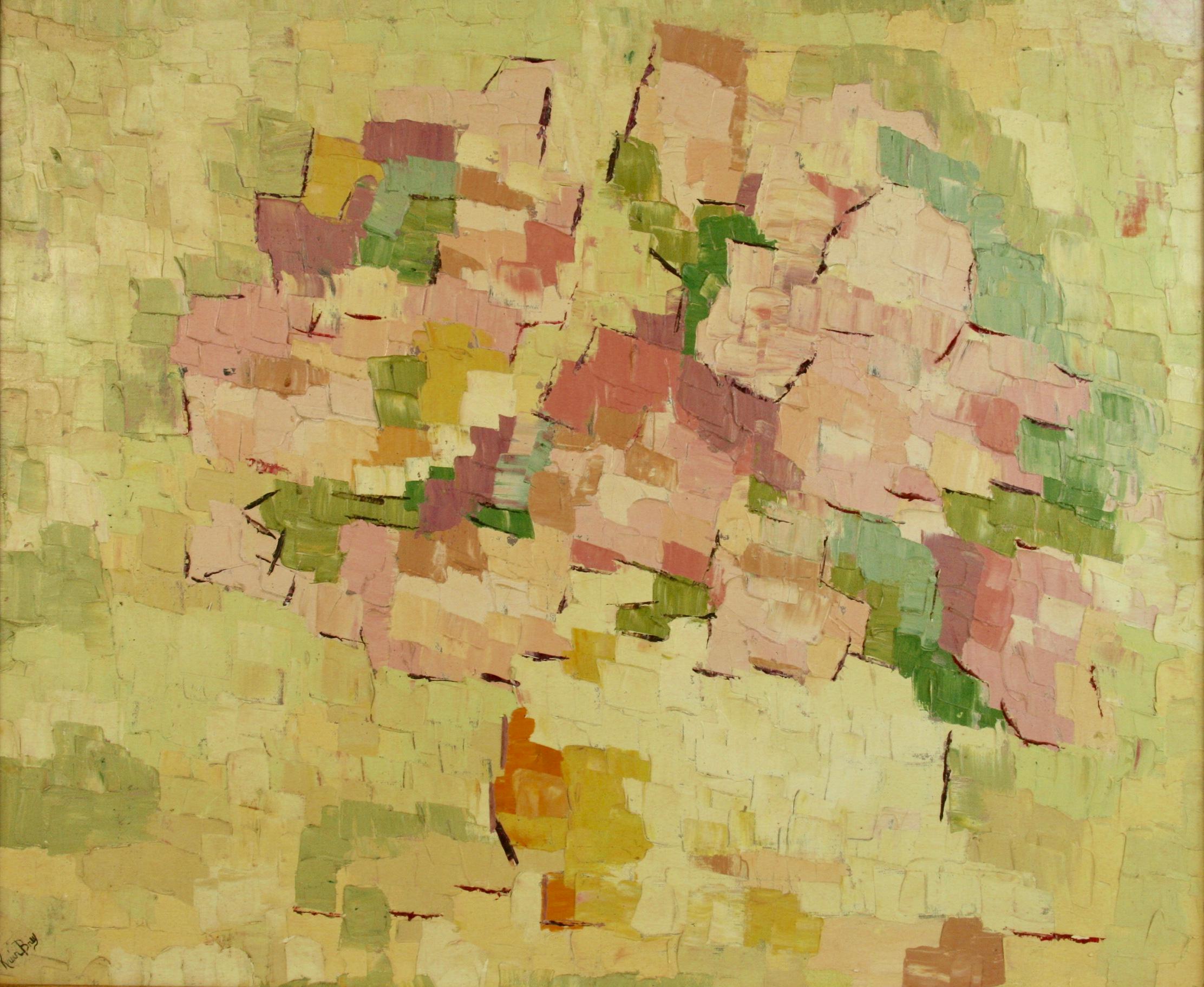 Italiano vintage  Cubic  Palette  Impasto astratto in vendita 2
