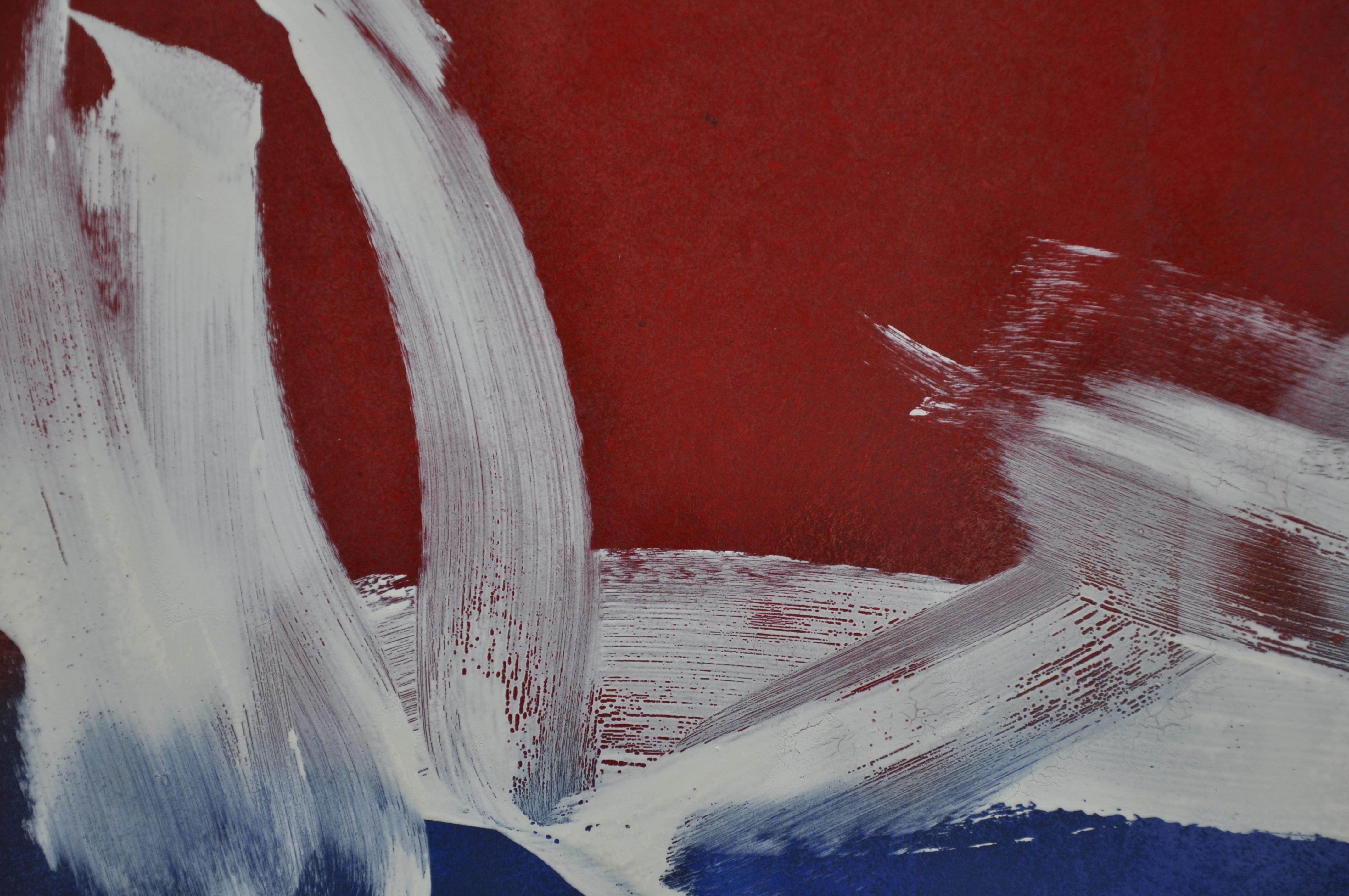 Abstract Painting di Kevin Brewerton - Chesapeak Bay 2, Pittura, Olio su pannello di Wood