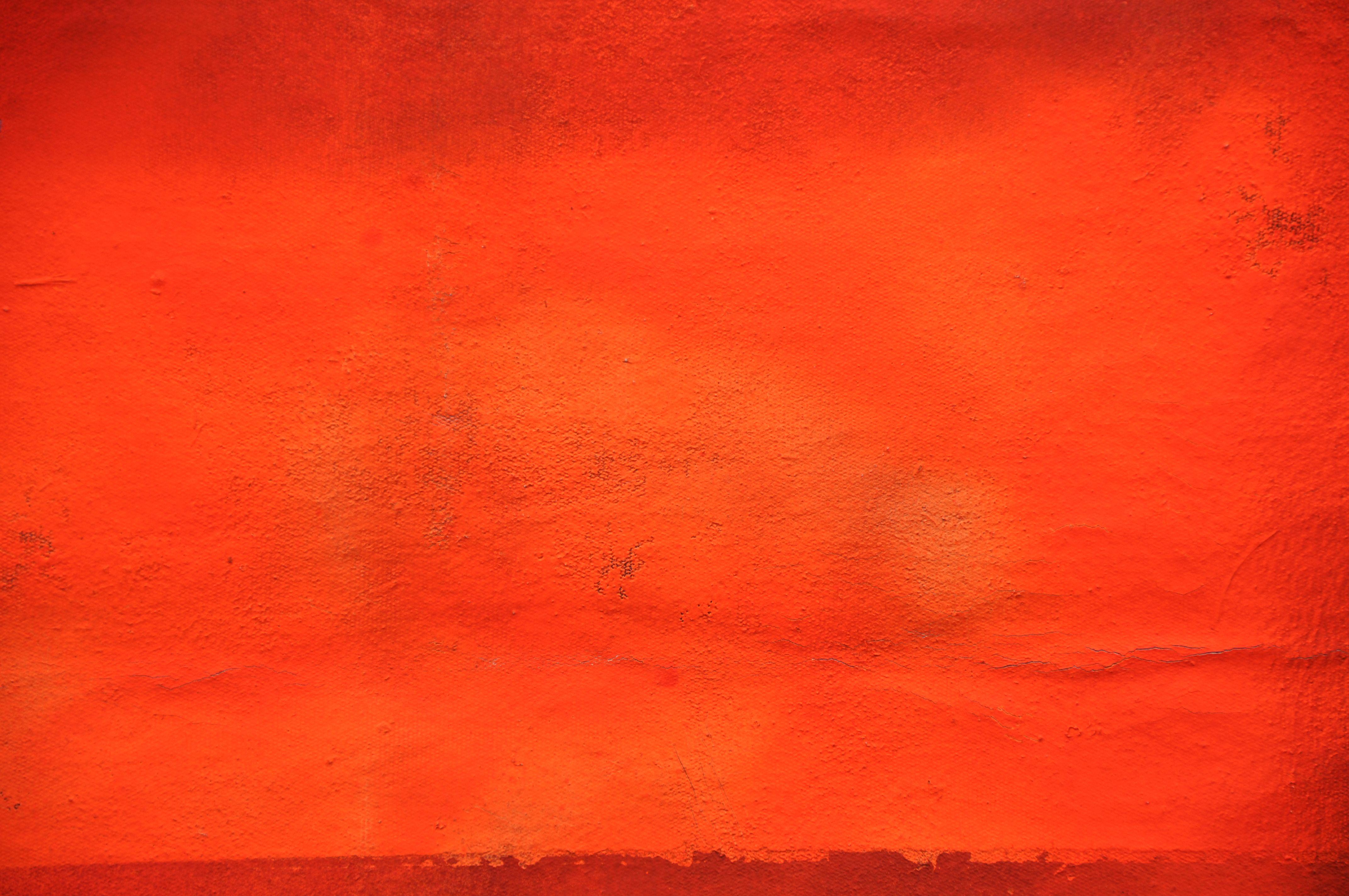 Crea, Pittura, Olio su tela - Abstract Painting Rosso di Kevin Brewerton