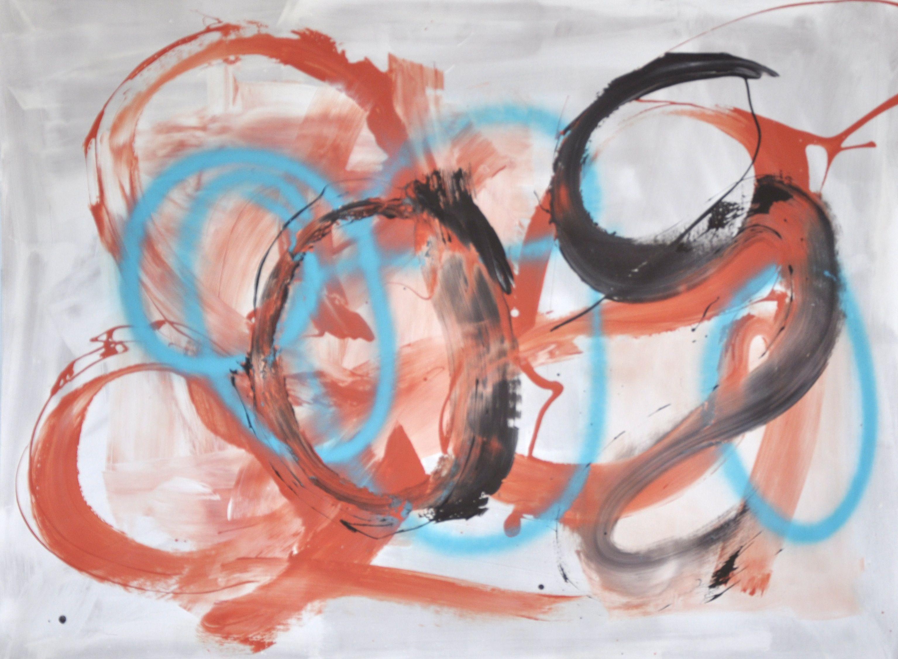 Kevin Brewerton Abstract Painting - Full Circle, Painting, Oil on Wood Panel