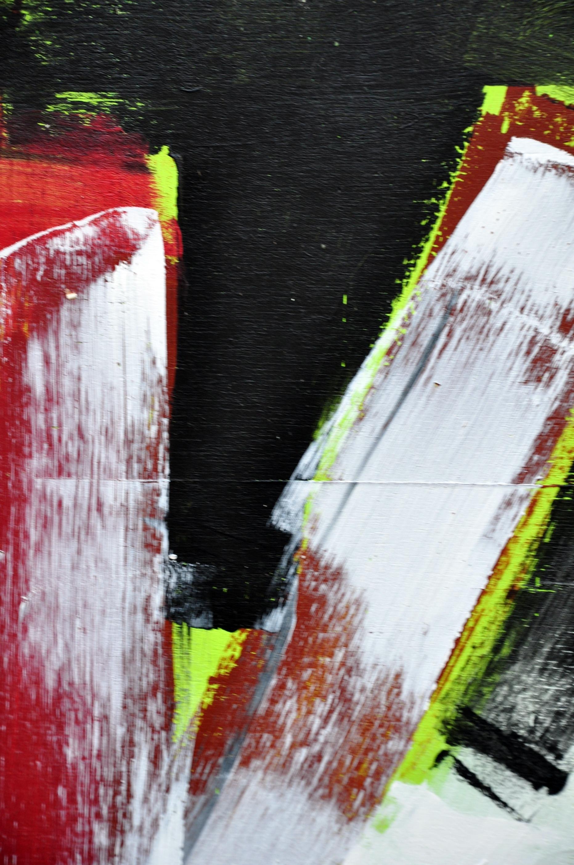 Abstract Painting de Kevin Brewerton - Aquí estoy, Pintura, Acrílico sobre panel de madera