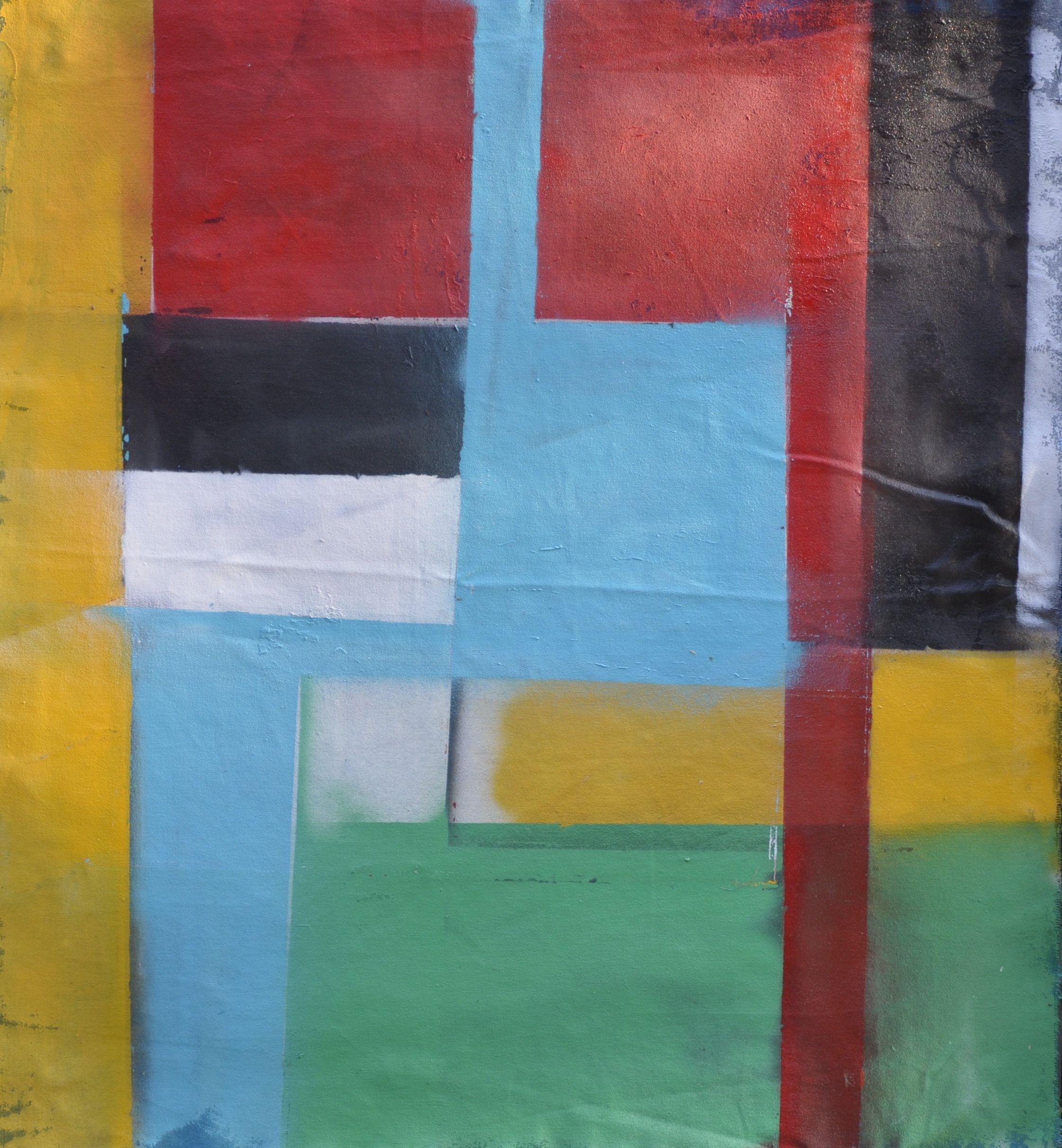 Abstract Painting di Kevin Brewerton - Accostamento, Pittura, Olio su tela