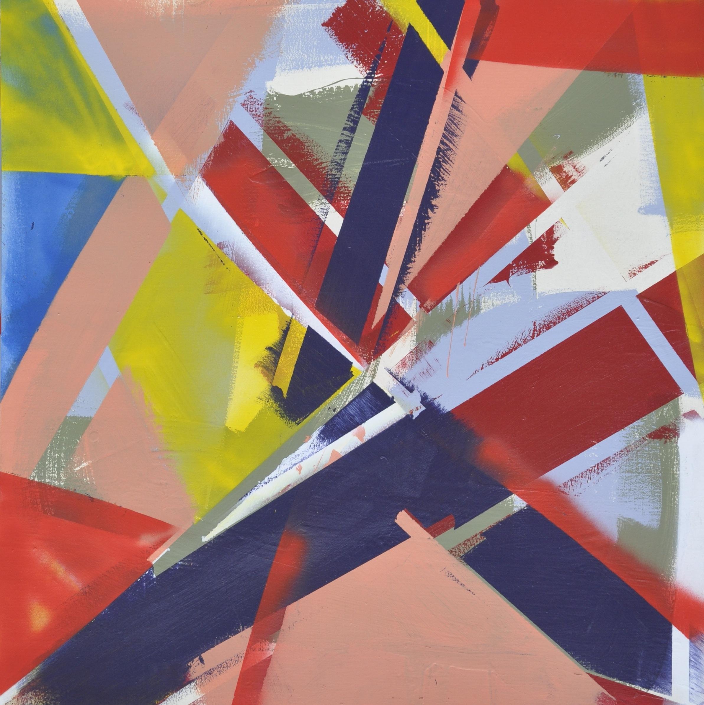 Kevin Brewerton Abstract Painting - Kaleidoscope 3, Painting, Oil on Wood Panel